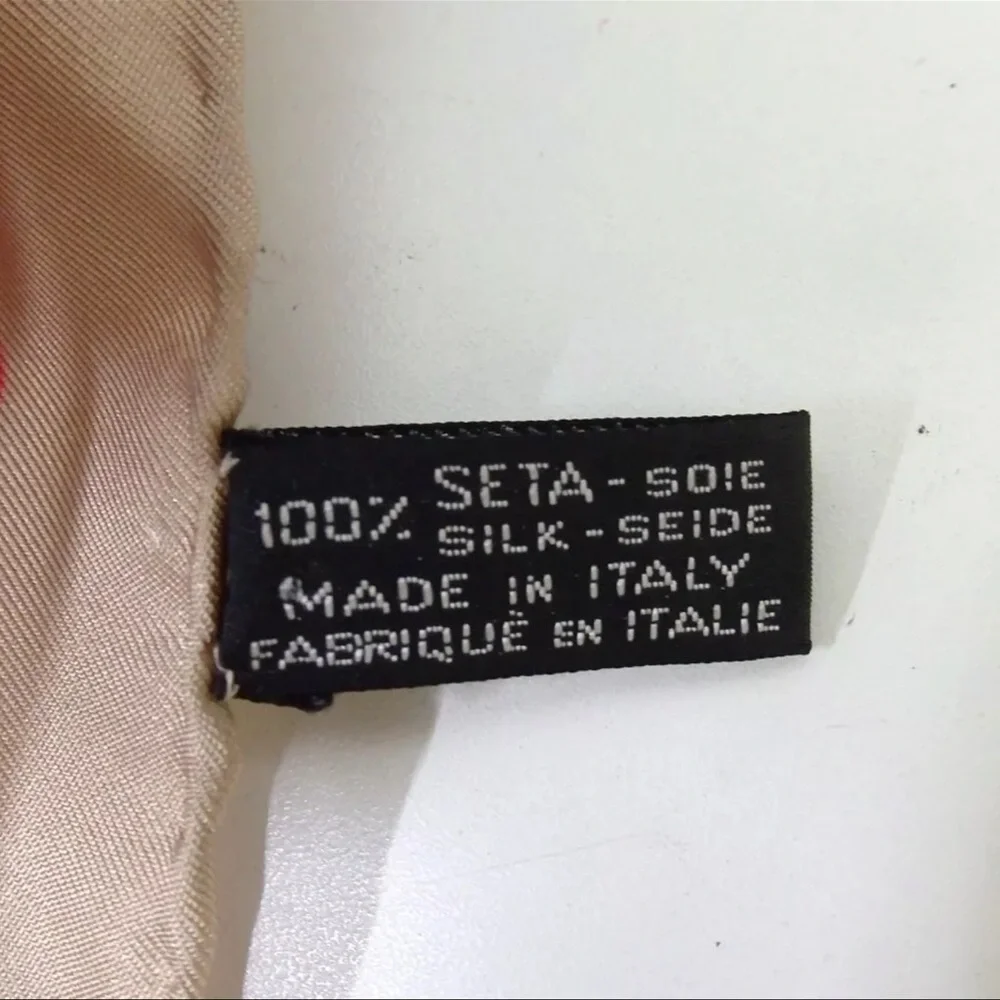 AUTH Celine Silk Scarf Pink - Picture 7 of 7